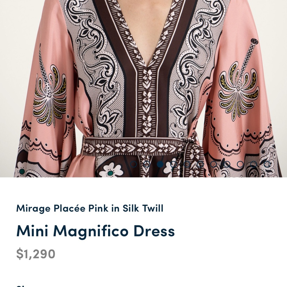 NWT $1,295 LA DOUBLEJ - FULL PRICE ONLINE magnifico mini mirage placée pink MED - Picture 3 of 6